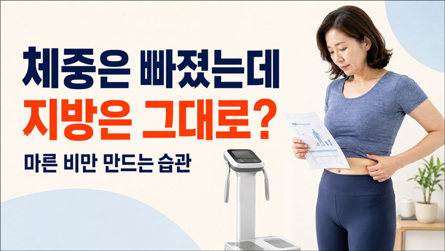 체중은 줄었지만 지방은 그대로인 마른 비만의 원인과 잘못된 다이어트 습관
