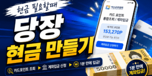 현금 필요할 때 당장 현금 만들기, 카드포인트 통합조회 및 계좌입금 방법 안내 썸네일