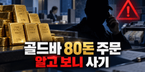 은행 직원을 사칭한 남성이 골드바 80돈을 주문한 뒤 다른 물품의 대리구매를 요구한 신종 납품 사기 실제 사례 썸네일